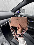 Жіноча сумка Michael Kors Crossbody (бежева) стильна містка ділова сумка Gi11315топ, фото 5