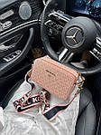 Жіноча сумка Michael Kors Crossbody (бежева) стильна містка ділова сумка Gi11315топ, фото 11