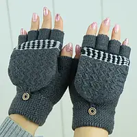 Теплые перчатки с двойным подогревом от ЮСБ (зимние рукавицы, варежки)
