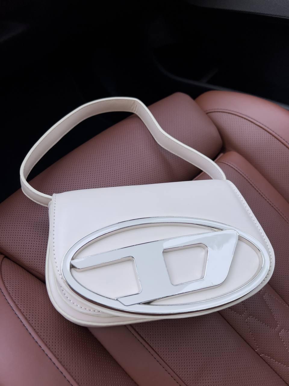 Жіноча сумка Diesel 1dr Beige (бежева) модна красива містка актуальна сумочка AS437топ, фото 1