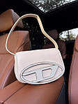 Жіноча сумка Diesel 1dr Beige (бежева) модна красива містка актуальна сумочка AS437топ, фото 3