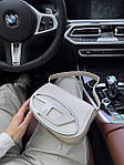 Жіноча сумка Diesel 1dr Beige (бежева) модна красива містка актуальна сумочка AS437топ, фото 4