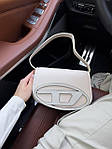 Жіноча сумка Diesel 1dr Beige (бежева) модна красива містка актуальна сумочка AS437топ, фото 5