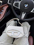 Жіноча сумка Diesel 1dr Beige (бежева) модна красива містка актуальна сумочка AS437топ, фото 6