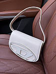 Жіноча сумка Diesel 1dr Beige (бежева) модна красива містка актуальна сумочка AS437топ, фото 10