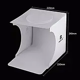 Фотобокс Puluz PU5022 24*23*22см, 2 LED стрічки, 6 фонів (лайтбокс, куб), фото 6