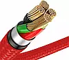 Кабель зарядний Baseus USB — Lightning Horizontal LED Indicator 1.5A 2 м Red (CALSP-C09), фото 4