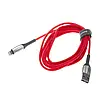 Кабель зарядний Baseus USB — Lightning Horizontal LED Indicator 1.5A 2 м Red (CALSP-C09), фото 6