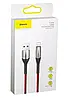 Кабель зарядний Baseus USB — Lightning Horizontal LED Indicator 1.5A 2 м Red (CALSP-C09), фото 7