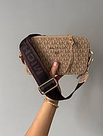 Женская сумка Michael Kors Crossbody (коричневая) модная вместительная актуальная сумка Gi11316топ