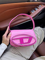 Женская сумка Diesel 1dr Pink (розовая) модная яркая актуальная сумочка AS435топ