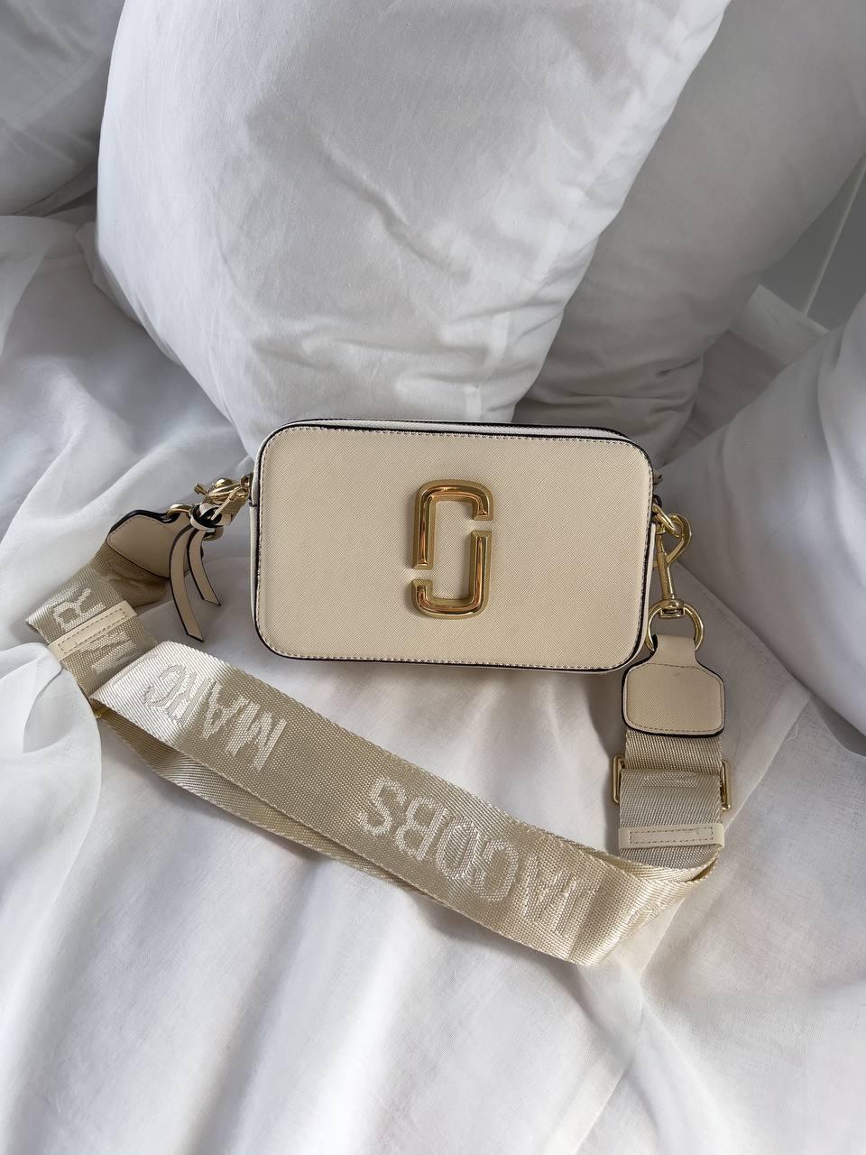 Жіноча сумка Marc Jacobs Beige (бежева) маленька молодіжна стильна сумочка AS405топ, фото 1