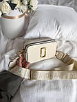 Жіноча сумка Marc Jacobs Beige (бежева) маленька молодіжна стильна сумочка AS405топ, фото 8