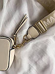 Жіноча сумка Marc Jacobs Beige (бежева) маленька молодіжна стильна сумочка AS405топ, фото 10