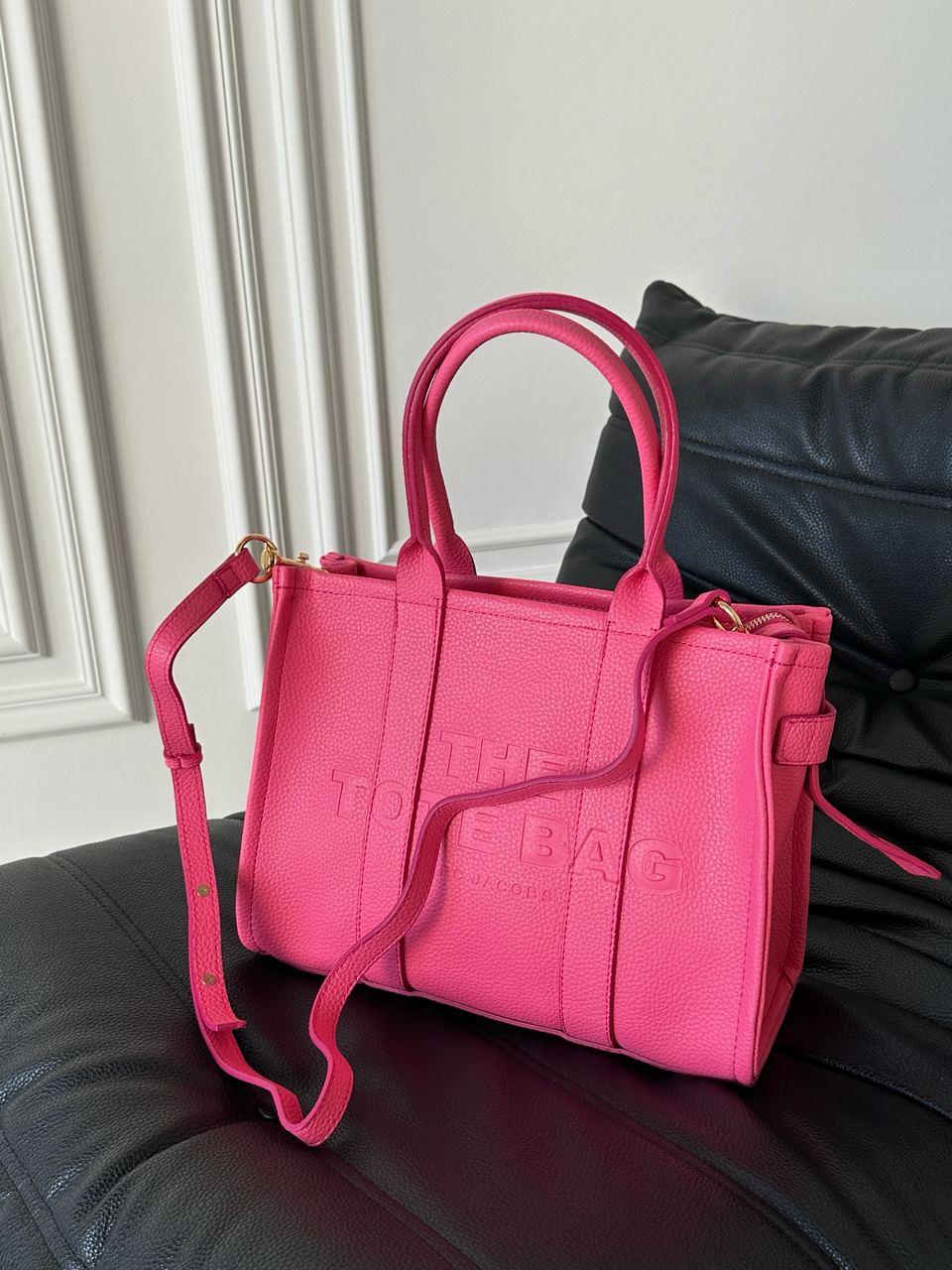Жіноча сумка Marc Jacobs Tote Bag Pink MINI (рожева) стильна зручна містка сумка AS442топ
