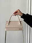 Жіноча сумка Jacquemus Premium (біла) елегантна ділова зручна сумка Gi91082топ, фото 5