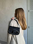 Жіноча сумка Diesel 1dr Black (чорна) стильна модна розкішна сумочка AS441топ, фото 4