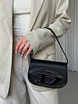 Жіноча сумка Diesel 1dr Black (чорна) стильна модна розкішна сумочка AS441топ, фото 9