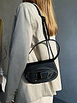 Жіноча сумка Diesel 1dr Black (чорна) стильна модна розкішна сумочка AS441топ, фото 10