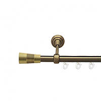 Карниз Orvit Валео металевий однорядний відкритий+профіль профільна труба Антик 19 мм 160 см (7222573)