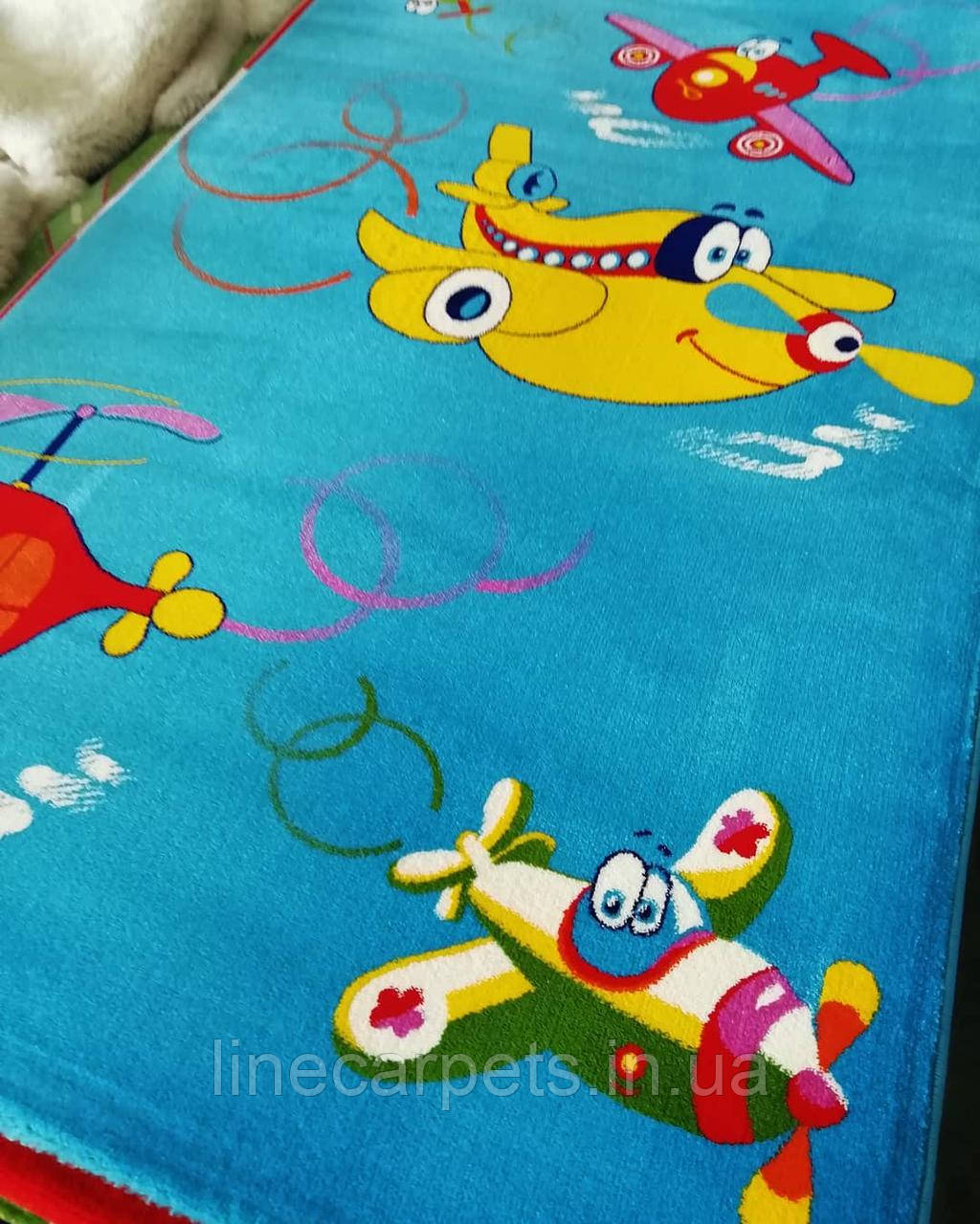 Дитячий килим з літаками BABY 2055 MAVI, фото 1