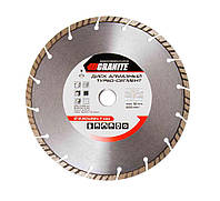 Диск алмазний GRANITE SEGMENTED TURBO 230х2,8 мм 22-24% 6600 об./хв 9-01-230