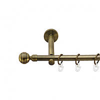Карниз Orvit Паола металлический однорядный цилиндр (16 см) ГЛАДКАЯ труба кольцо металлическое АКВАРИЯ 16 мм
