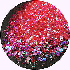 ГЛІТЕР СУХИЙ ГОЛОГРАФІЧНИЙ CHAMELEON CHUNKY GLITTER 10 g, фото 5