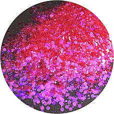 ГЛІТЕР СУХИЙ ГОЛОГРАФІЧНИЙ CHAMELEON CHUNKY GLITTER 10 g, фото 6