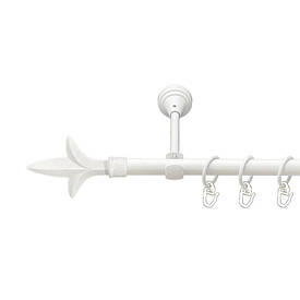 Карниз Orvit Лілія металевий однорядний відкритий гладка труба кільце металеве Арктіс 16 мм 300 см (00-00021361)