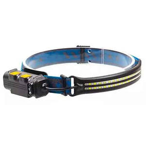 Ліхтар налобний BL-W691-2COB (white+red+RGB), Motion Sensor, вбудований акумулятор, ЗУ Type-C