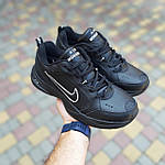 Чоловічі зимові кросівки Nike AIR Monarch (чорні) модні повсякденні кроси 3918 Найктоп, фото 3