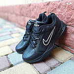 Чоловічі зимові кросівки Nike AIR Monarch (чорні) модні повсякденні кроси 3918 Найктоп, фото 5