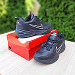 Чоловічі зимові кросівки Nike AIR Monarch (чорні) модні повсякденні кроси 3918 Найктоп, фото 6