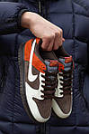 Чоловічі кросівки Nike SB Dunk Velvet Brown and Rugged Orange (коричневі) демісезонні кросівки 1604 Найктоп, фото 2