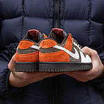 Чоловічі кросівки Nike SB Dunk Velvet Brown and Rugged Orange (коричневі) демісезонні кросівки 1604 Найктоп, фото 3