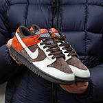 Чоловічі кросівки Nike SB Dunk Velvet Brown and Rugged Orange (коричневі) демісезонні кросівки 1604 Найктоп, фото 5