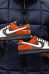 Чоловічі кросівки Nike SB Dunk Velvet Brown and Rugged Orange (коричневі) демісезонні кросівки 1604 Найктоп, фото 8