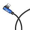 Кабель зарядний Baseus USB — Lightning кутовий MVP Elbow 1.5A 2 м Blue (CALMVP-A03), фото 6