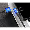 Кабель зарядний Baseus USB — Lightning кутовий MVP Elbow 1.5A 2 м Blue (CALMVP-A03), фото 8