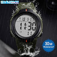 SYNOKE Sport Watch 30M Водонепроницаемые цифровые мужские тактические многофункциональные водонепроницаемые