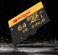 Original Карта Памяти Kodak MicroSD 64Gb U3 A1 Class 10 microSDXC + SD Адаптер