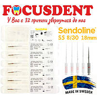 Sendoline S5 System 30/08 18mm, машинные файлы для ротационных эндонаконечников