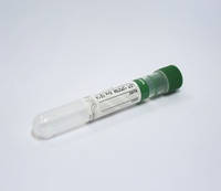 Вакуумная пробирка Vacurate® 13*75 мм стерильная ЛИТОЙ ГЕПАРИН (6 мл крови, с зеленой крышкой), 100 шт.