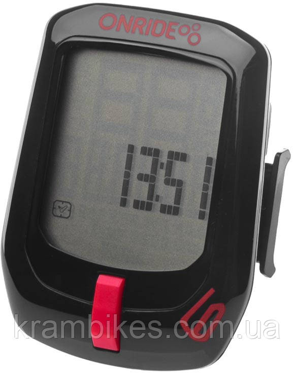 Велокомп'ютер ONRIDE T6 6 функцій, дротовий, чорний