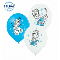 Латексный шарик BELBAL 12"(30 см) Холодное сердце - Анна, Эльза, Олаф