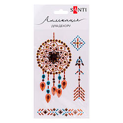Аплікація SANTI зі страз самоклеючих Amulet 9,5х15,5 см
