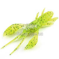 Real Craw 2" (7шт), #055 - Chartreuse/Black