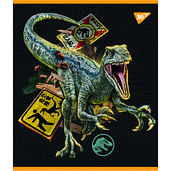 Зошит А5 12 Кл. YES Jurassic world, 10 шт/уп.