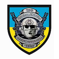 Шеврон 72 батальон 101 ОБр ТРО "Защитники неба ПВО" Шевроны на заказ Шевроны на липучке ВСУ (AN-12-1217)